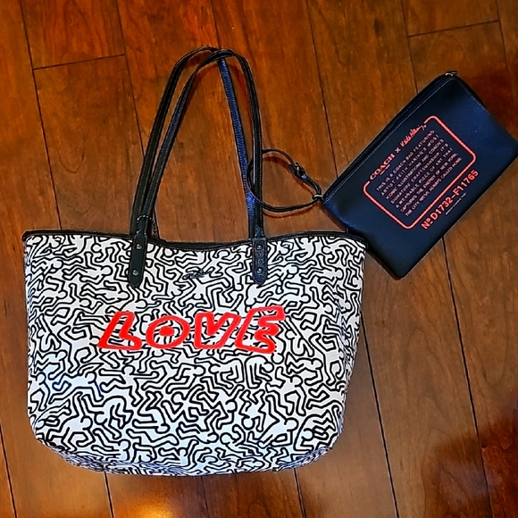 Coach x Keith Haring Reversible City Tote EUC! - Picture 2 of 15